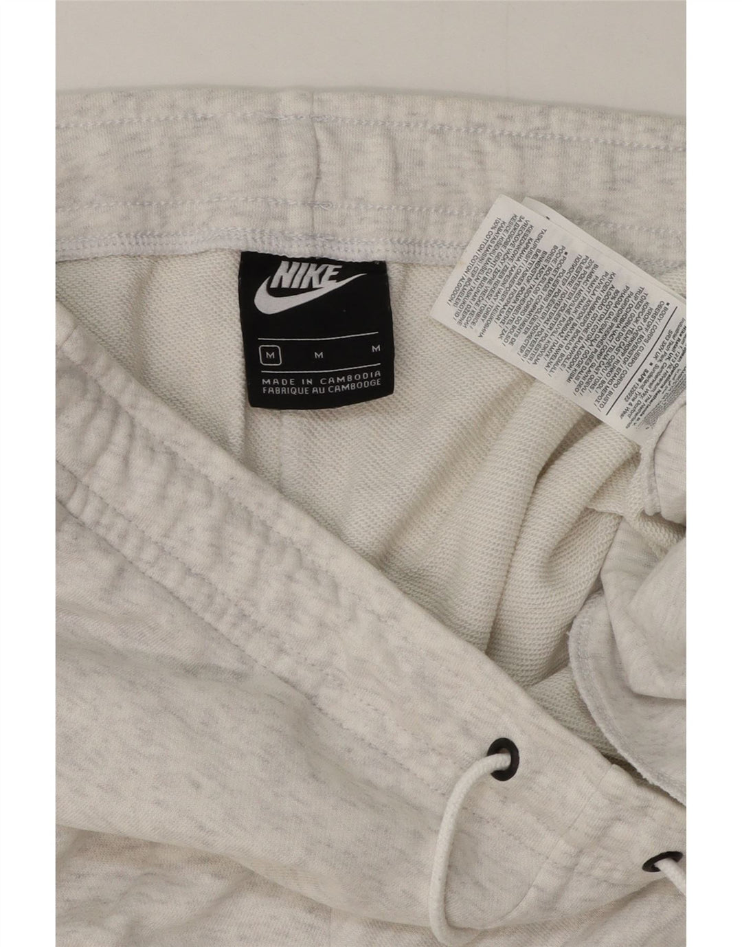 NIKE Womens Sport Shorts UK 14 Medium  Grey Cotton