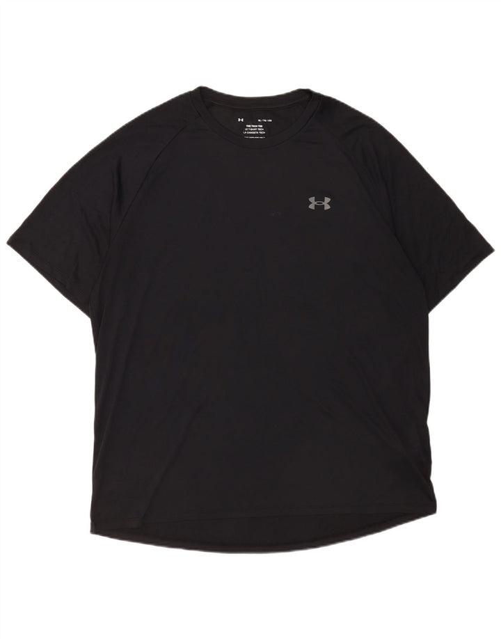 Under Armour Męski T-shirt Top XL, czarny, poliester