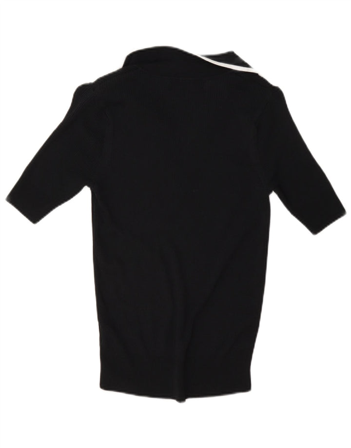 Damska koszulka polo Marks & Spencer UK 8 Small, czarna wiskoza
