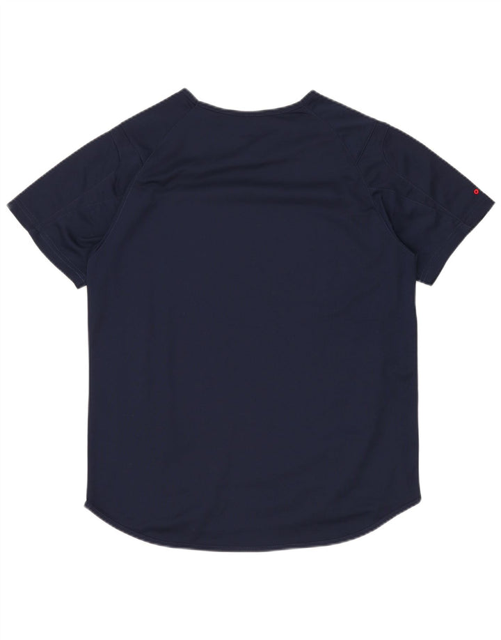 FILA Męski T-shirt Top Mały Granatowy Poliester