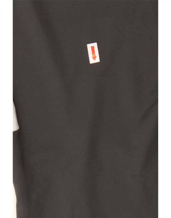 Męskie spodnie dresowe Nike Dri Fit, małe, szare, z blokami kolorów, poliestrowe
