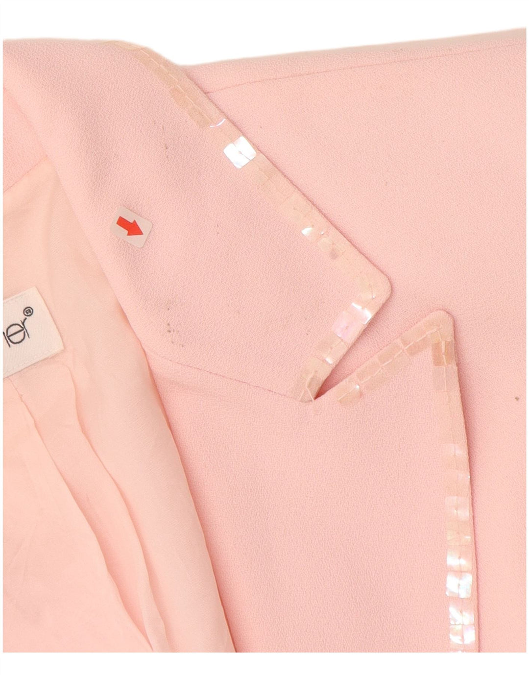 TOGETHER Damska marynarka zapinana na 1 guzik UK 12, średni różowy poliester