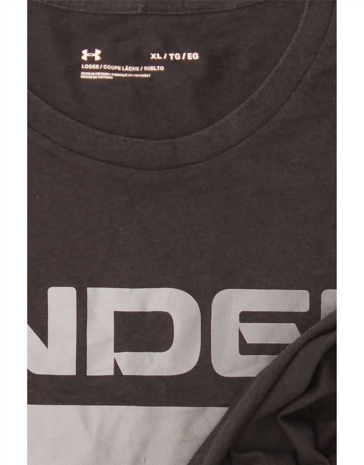 Męski T-shirt z grafiką Under Armour XL, czarny