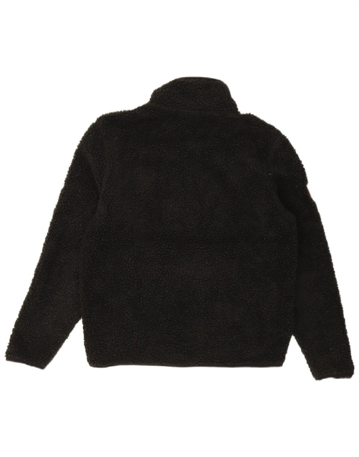 Męska kurtka polarowa Superdry UK 36, mała, czarna, poliester