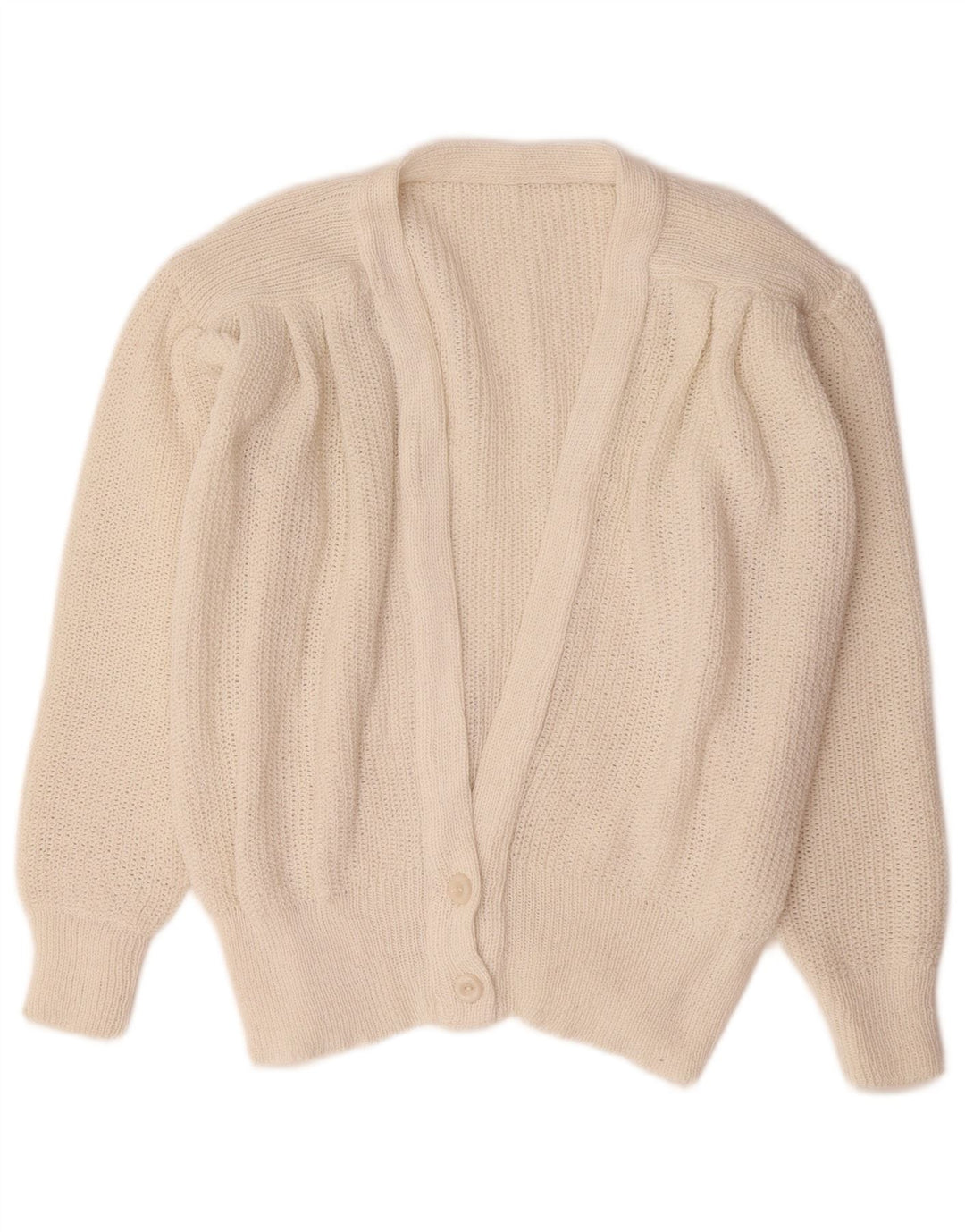 Sweter damski w stylu vintage, UK 14, średni biały