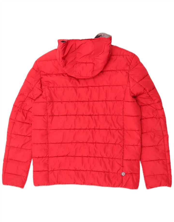 Wyściełana kurtka chłopięca z kapturem Colmar 15-16 lat 2XL, czerwona, poliester