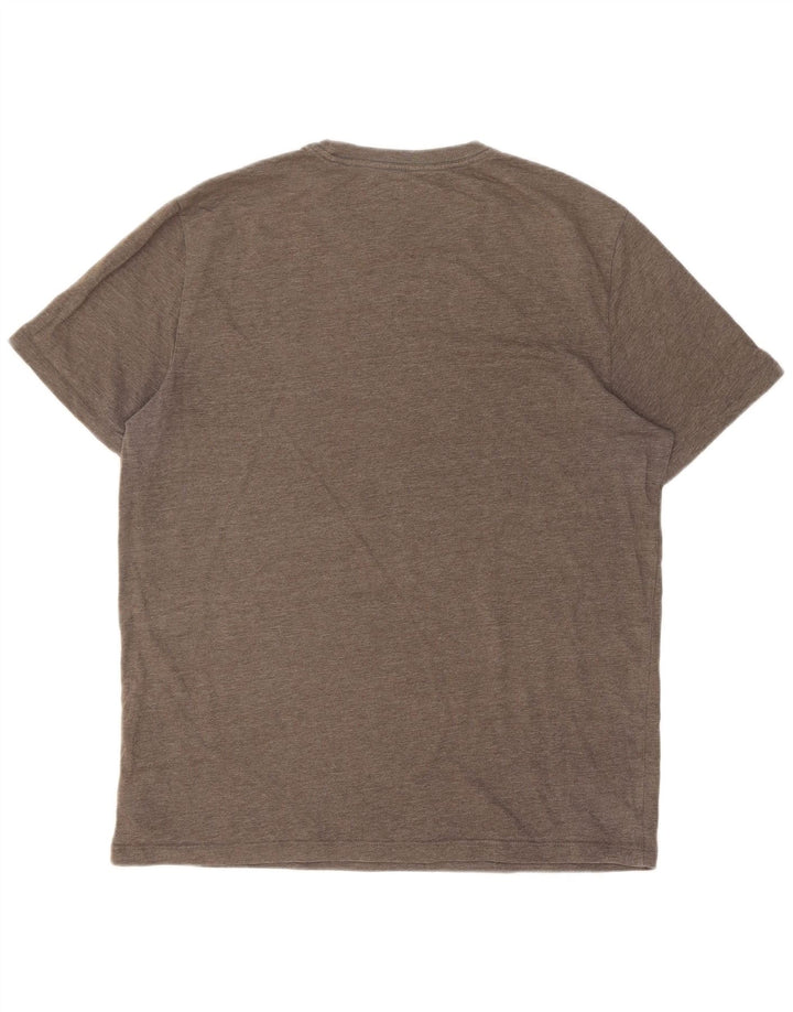 Męski T-shirt z grafiką Gap, duży, szary, bawełniany