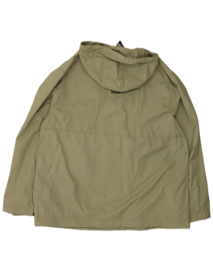 Męska kurtka Anorak z kapturem CAT UK 40, duża, bawełniana khaki