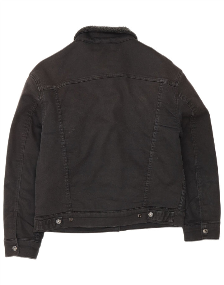 Damska kurtka jeansowa Levi's Sherpa UK 10, mała, czarna, bawełniana