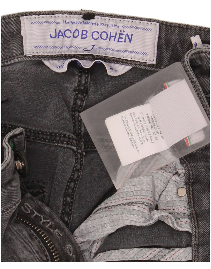Jacob Cohen Męskie jeansy slim W31 L34 Szara bawełna