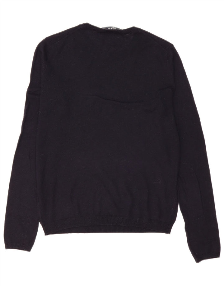 Sweter damski Zara z okrągłym dekoltem UK 10, mały, czarny