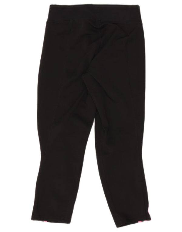 Damskie legginsy Capri ADIDAS UK 4/6 XS, czarny poliester
