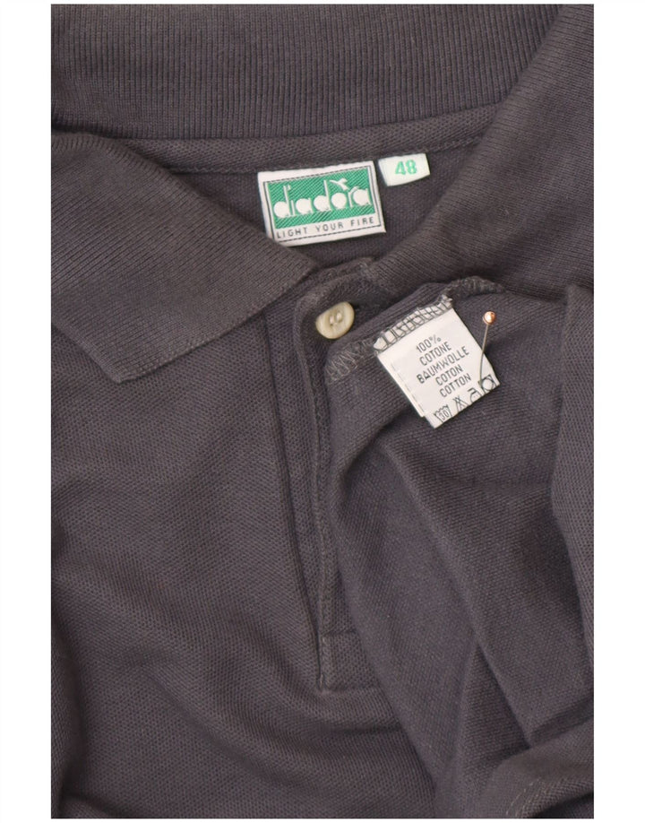 Męska koszulka polo z długim rękawem DIADORA IT 48 Średnioszara bawełna