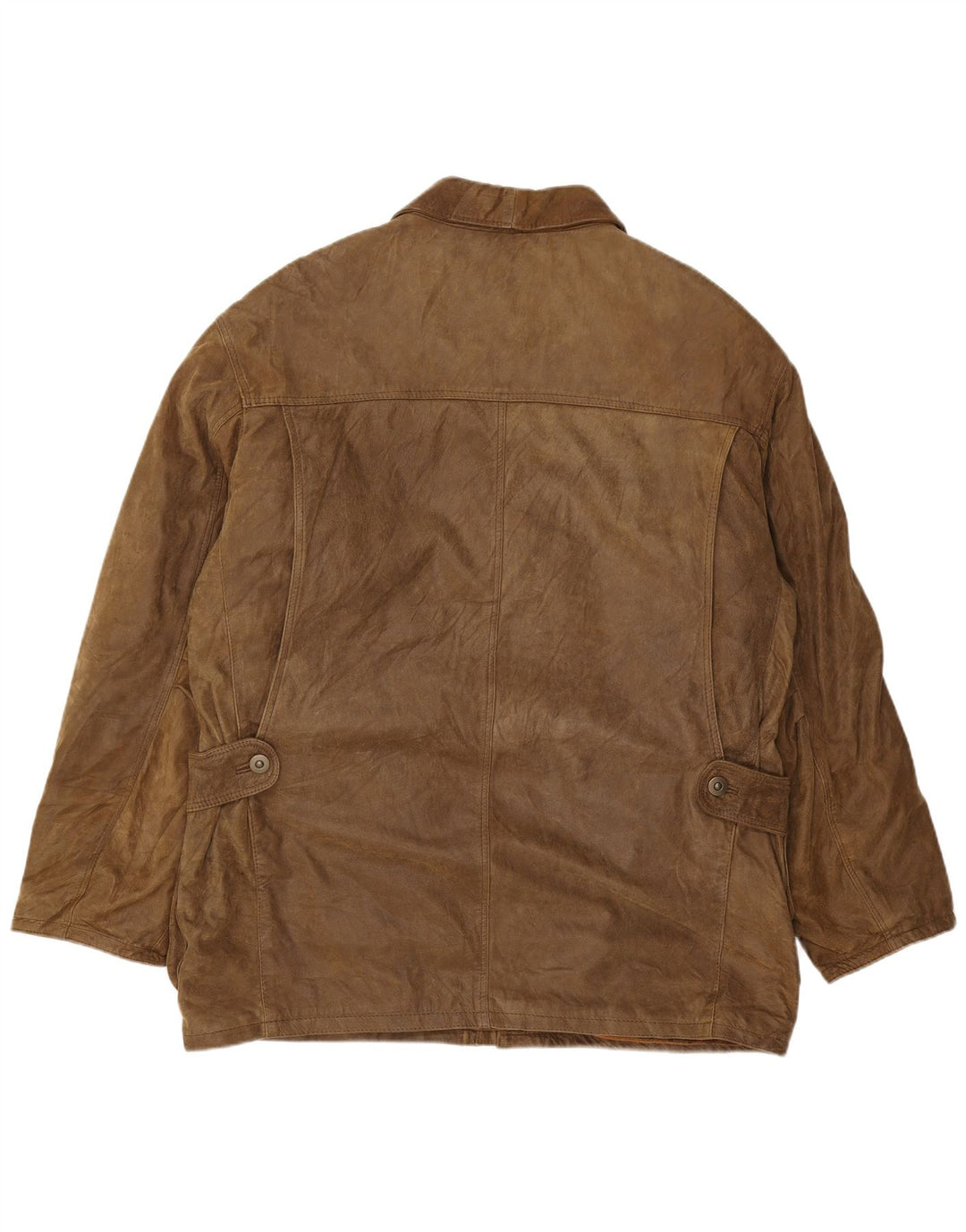 Męska kurtka skórzana Essebi IT 54 2XL Brązowa skóra