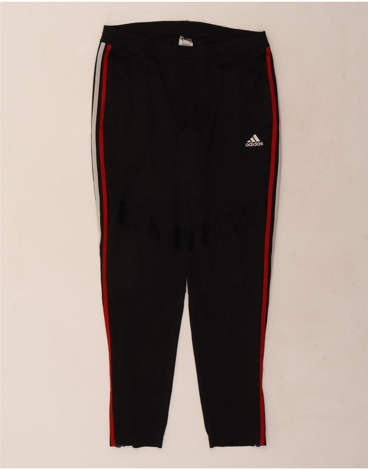 Damskie spodnie dresowe Adidas UK 16/18, duże, czarne, poliestrowe