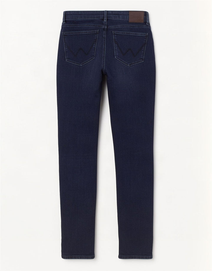 Damskie jeansy Wrangler W28 L34 Granatowe, bawełniane