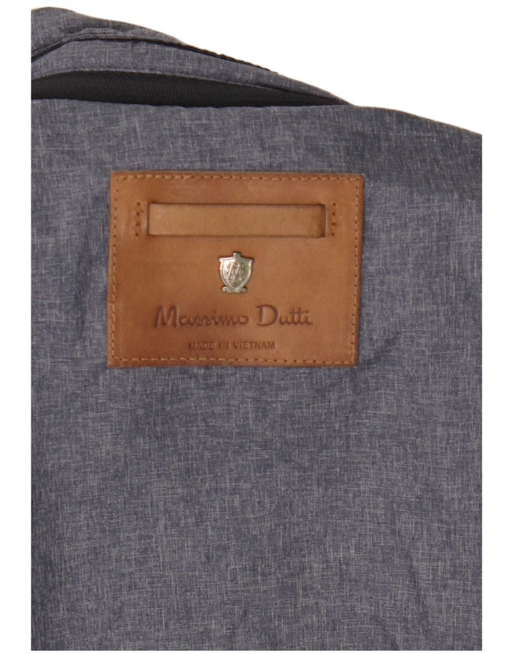 Męska kurtka użytkowa Massimo Dutti UK 38 Średni granatowy nylon