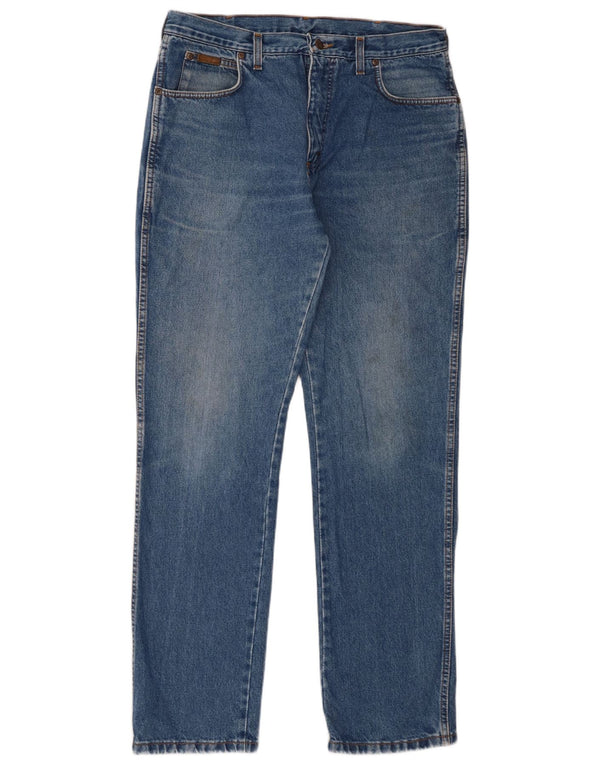 Wrangler Mens Straight Jeans W32 L33 Blue