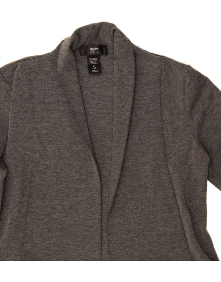 MOSSIMO Womens Stretch 3/4 Sleeve Open Bolero Jacket UK 10 Small Grey Vintage Mossimo and Second-Hand Mossimo from Messina Hembry 