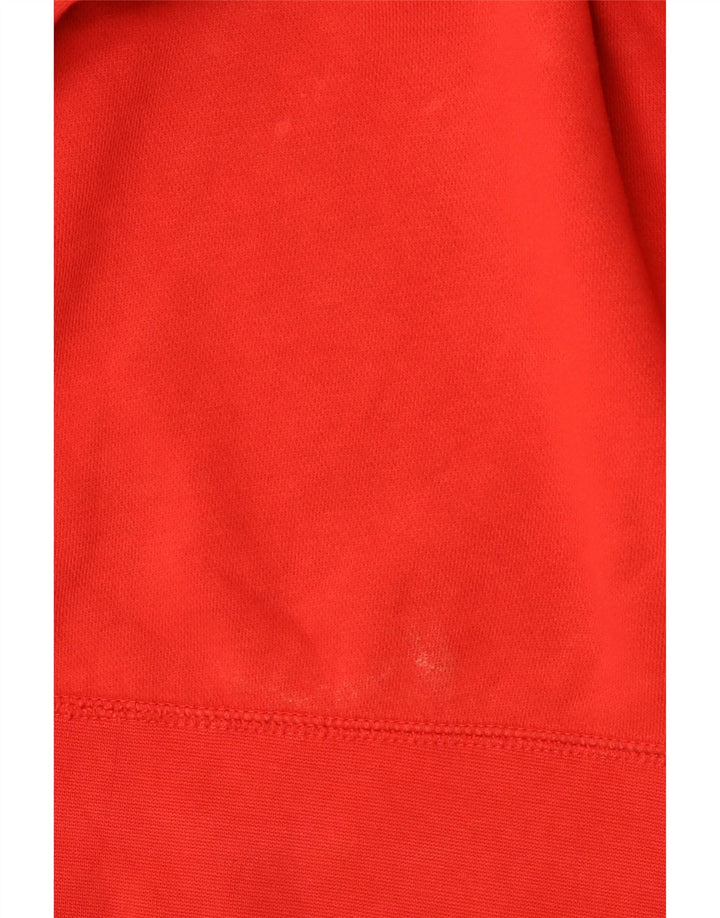 Męski sweter z grafiką Nike, mały, czerwony, bawełniany