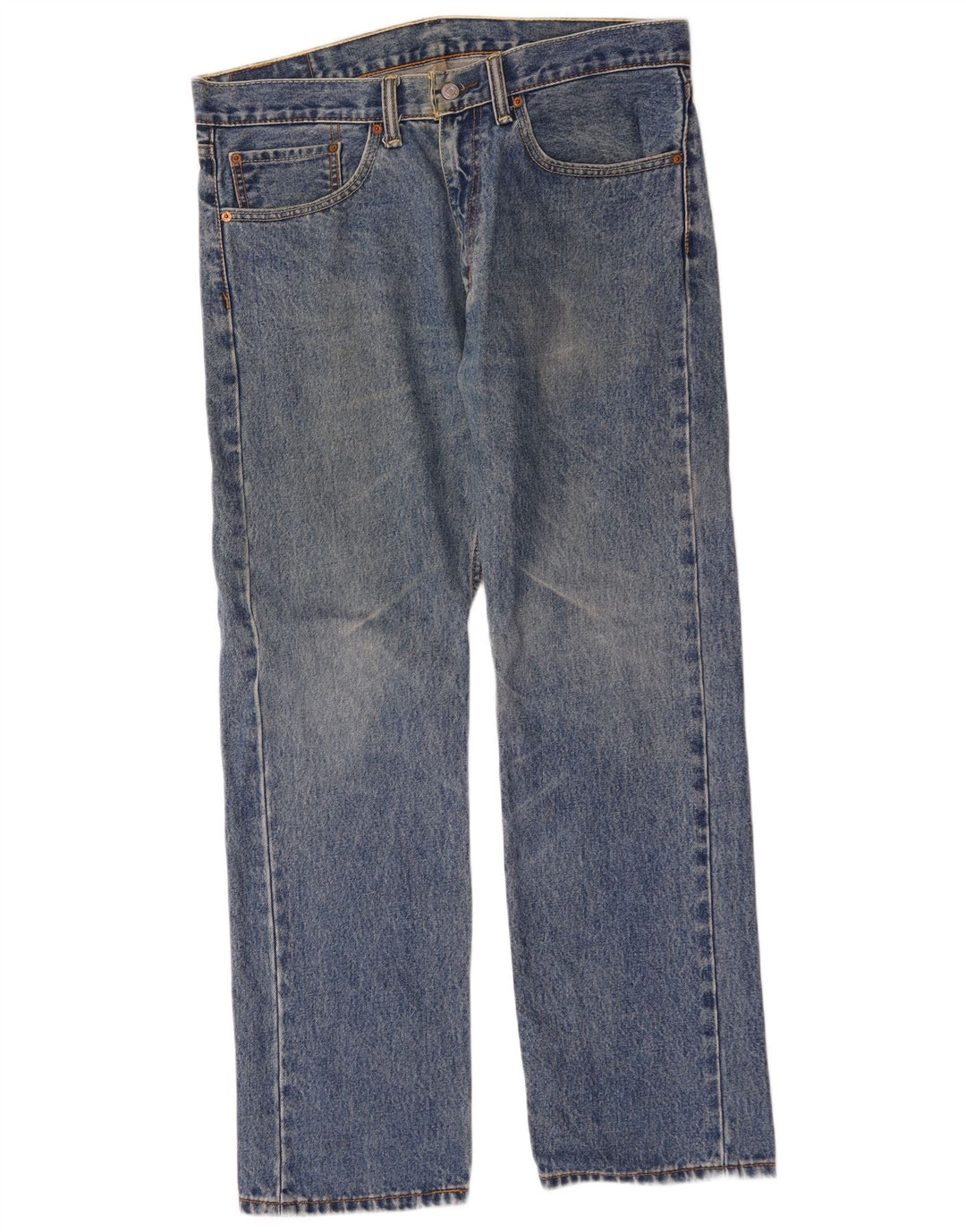 Męskie jeansy Levi's 505 Straight W34 L30 Niebieskie bawełniane