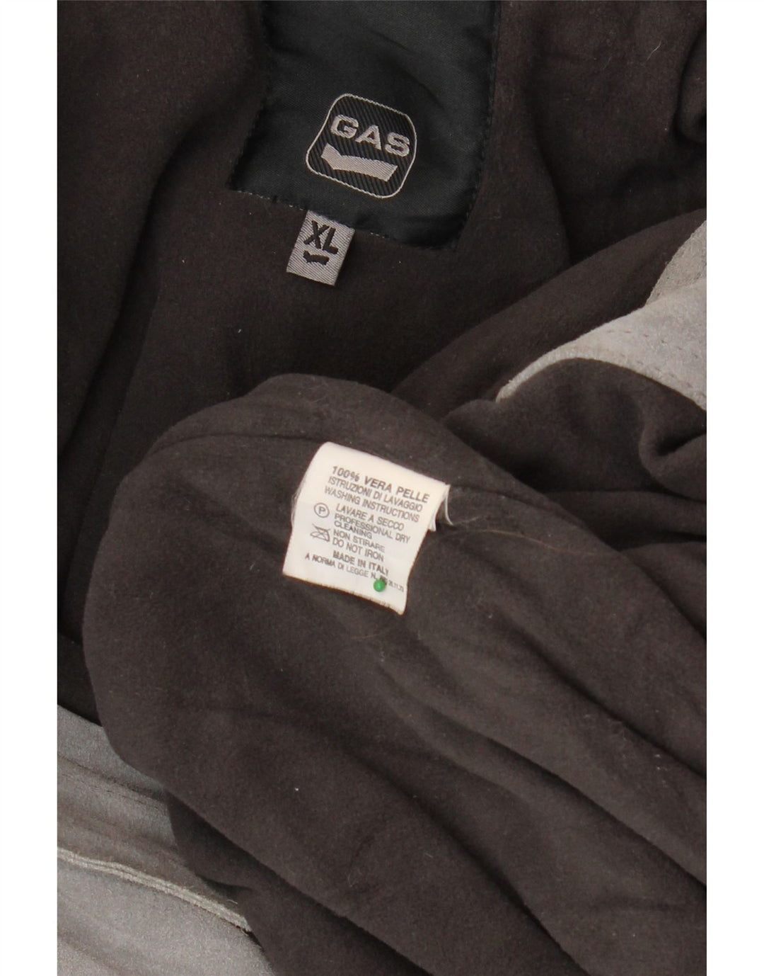 Zamszowa kurtka męska GAS UK 42 XL, szara skóra