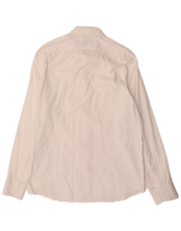 Koszula męska Trussardi rozmiar 17 XL, biała, bawełniana