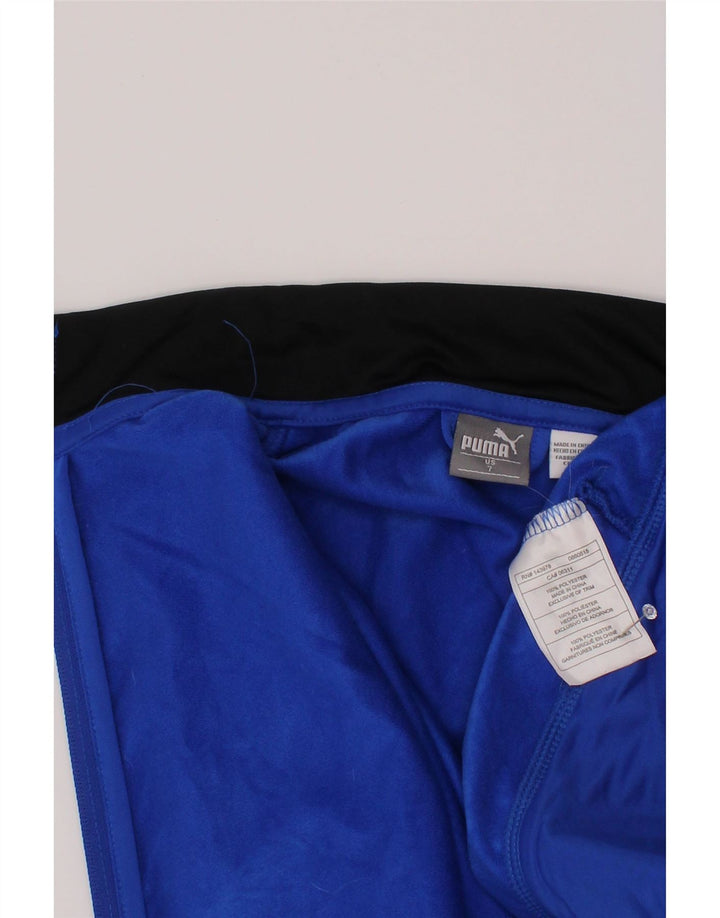 Chłopięca kurtka dresowa Puma z grafiką, 6-7 lat, niebieska, poliester