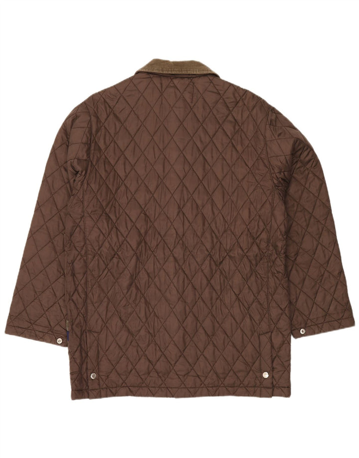 Męska pikowana kurtka SINCLAIR UK 38 Średni brązowy nylon