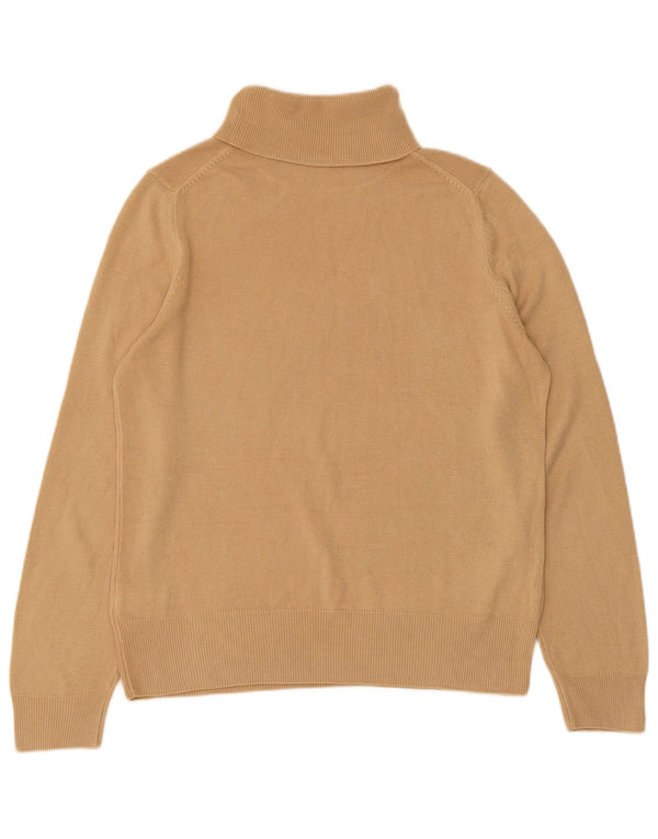 Marks & Spencer Damski sweter z golfem UK 12 Średni brązowy akryl