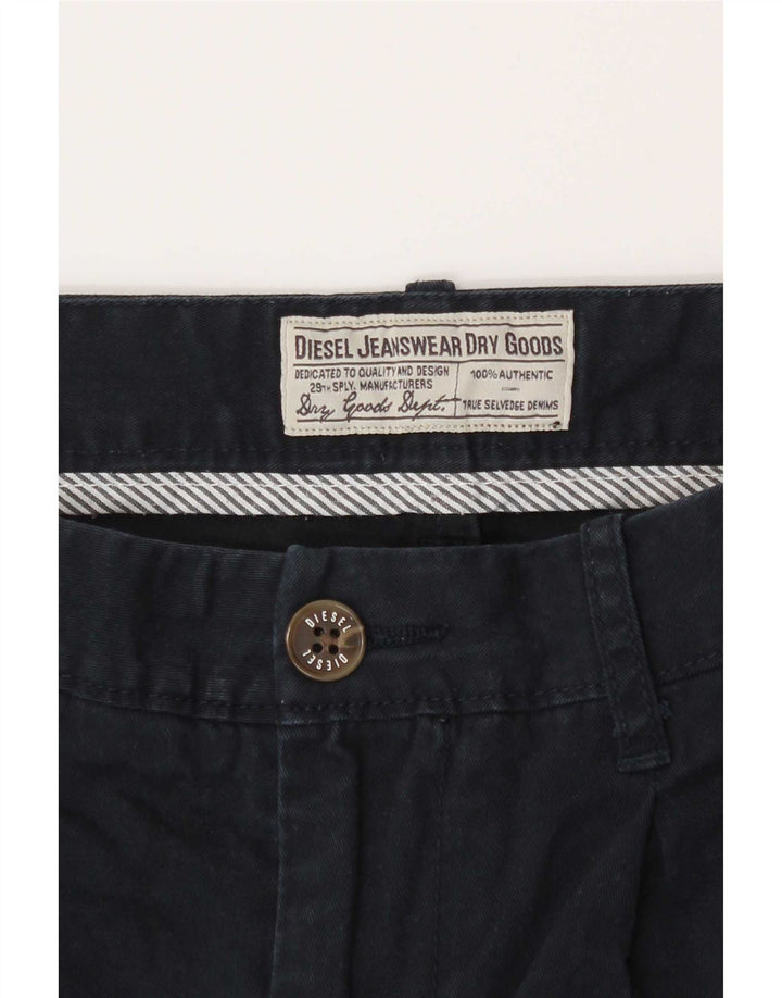 Damskie spodenki Chino Diesel W26 Małe, granatowe, bawełniane