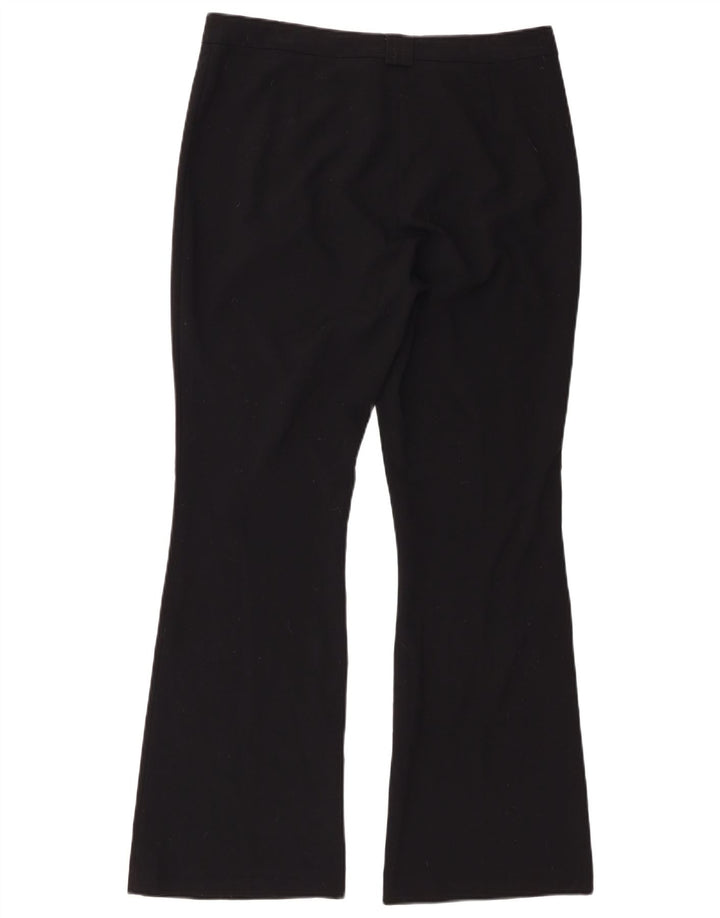 Damskie spodnie garniturowe Marks & Spencer Bootcut UK 12 Medium W32 L30 Czarne