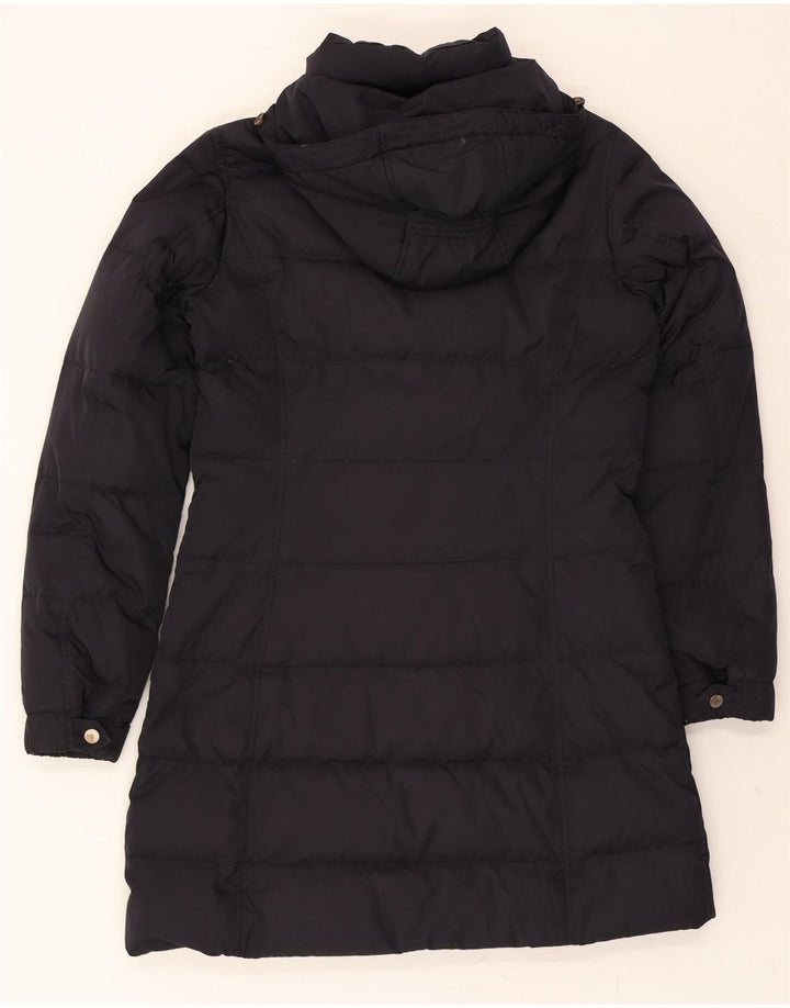 TOMMY HILFIGER Womens Hooded Padded Coat UK 16 Large Navy Blue Polyester Vintage Tommy Hilfiger and Second-Hand Tommy Hilfiger from Messina Hembry 