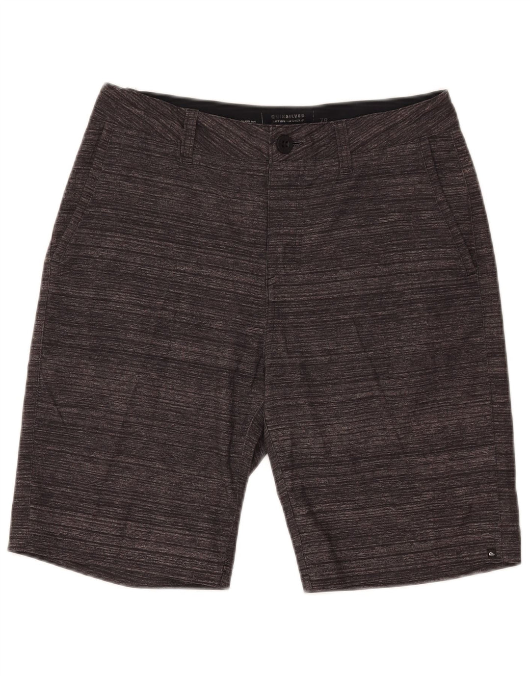 Męskie spodenki chino Quiksilver W28 w małe szare paski z poliestru