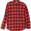 Męska koszula flanelowa Tommy Hilfiger w kratkę o regularnym kroju, w średnią czerwoną kratkę