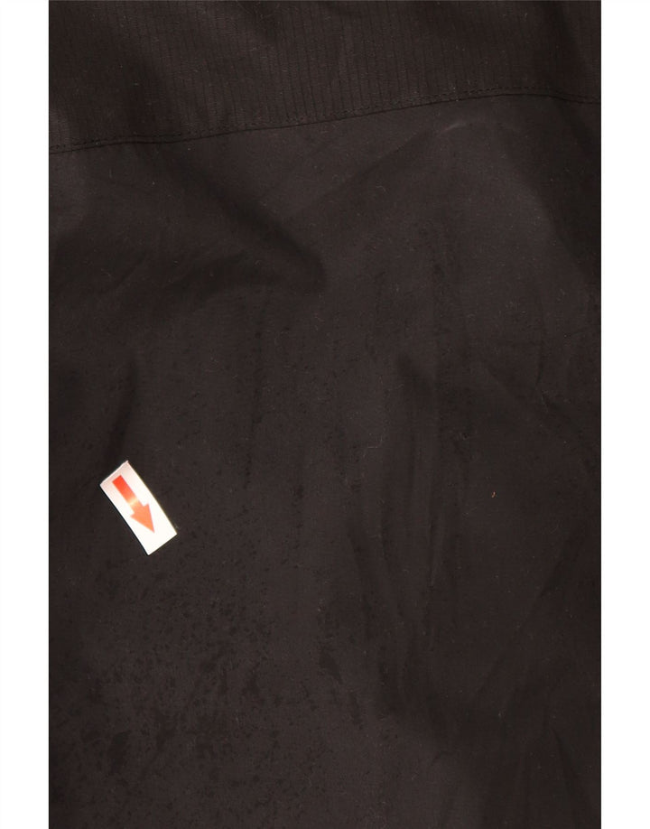 Męska kurtka parka z kapturem w stylu vintage UK 38 Średni czarny nylon