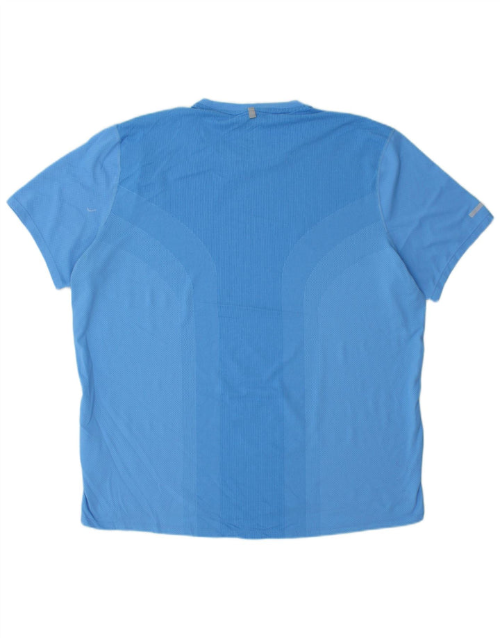 Męski T-shirt Nike Dri Fit Top XL Niebieski Poliester