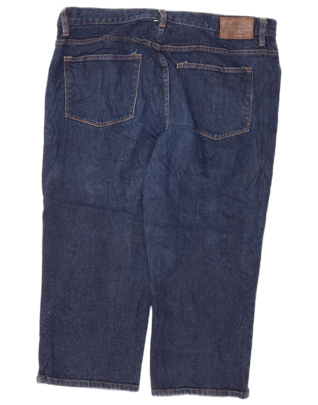 RALPH LAUREN Damskie jeansy Capri US 16 2XL W38 L21 Granatowe bawełniane