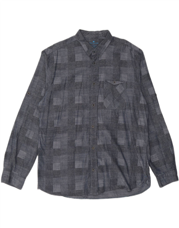 Koszula męska TOM TAILOR 2XL Granatowa, geometryczna