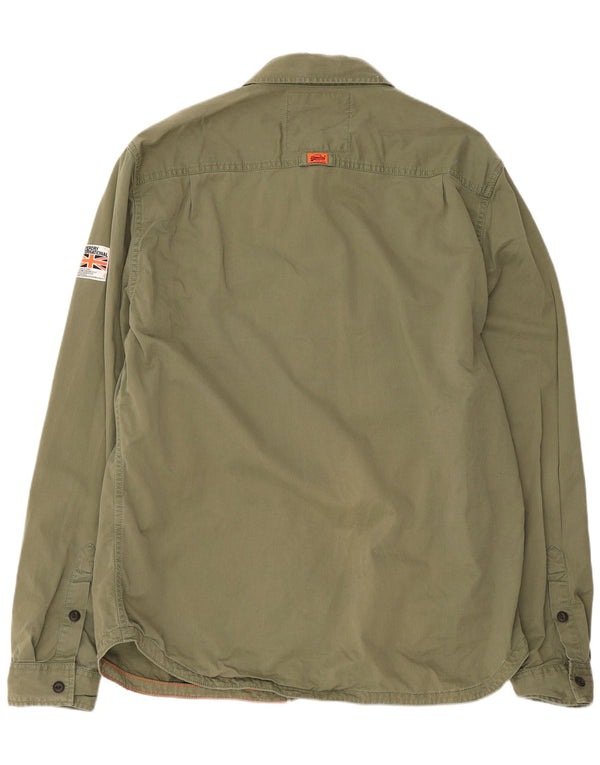 Męska koszula wojskowa Superdry 2XL, bawełniana khaki
