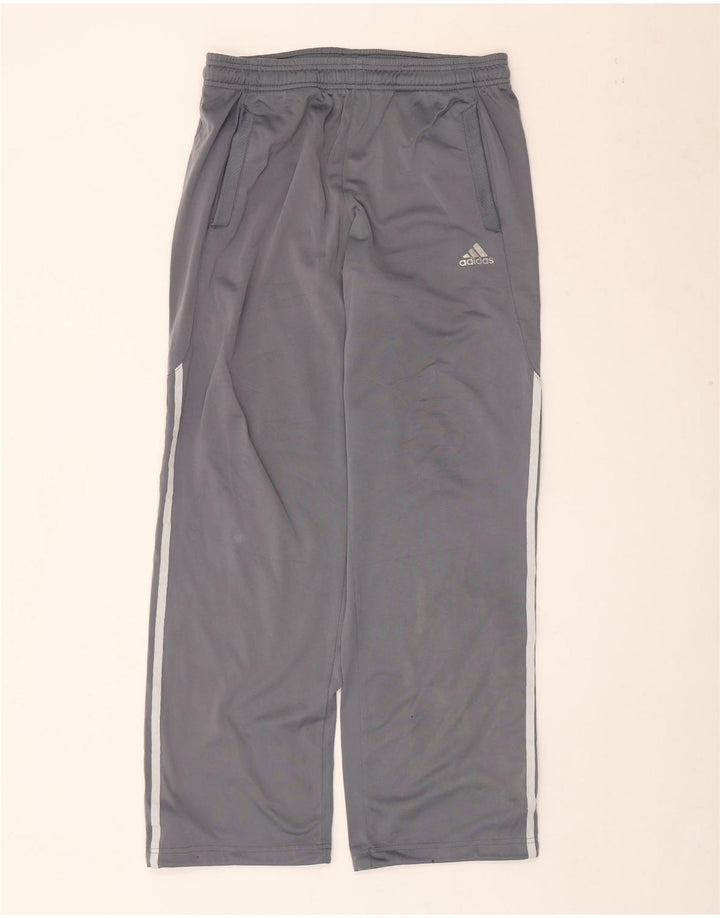 Męskie spodnie dresowe Adidas, małe, szare, poliestrowe