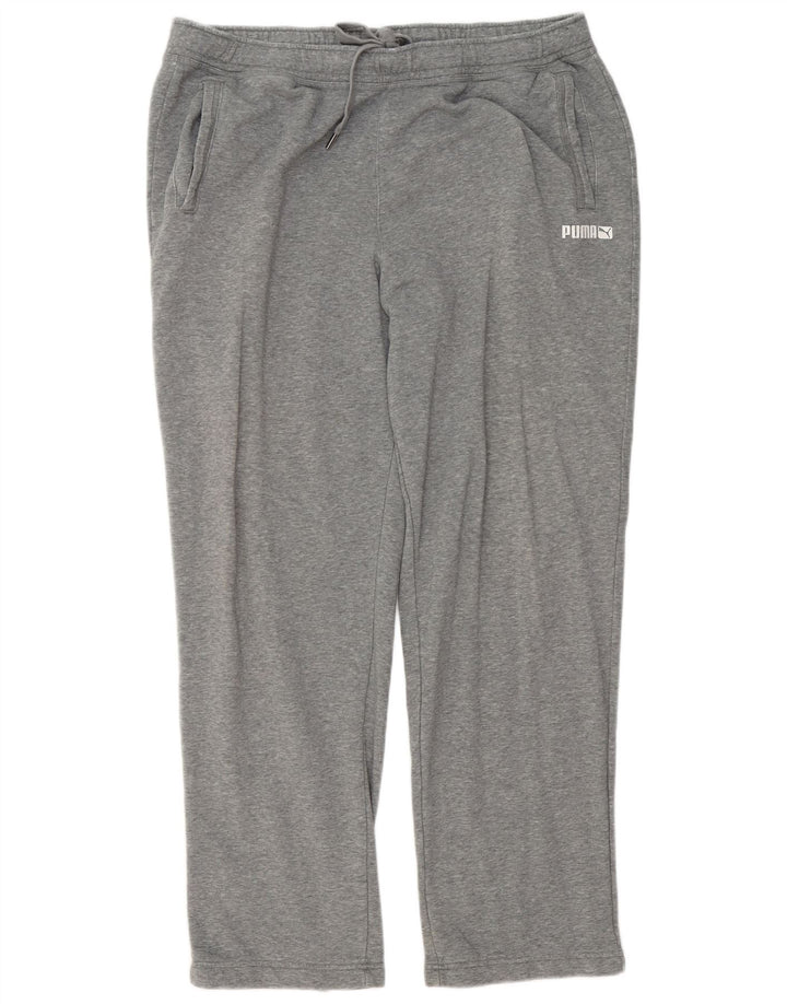 Męskie spodnie dresowe Puma 2XL, szare, bawełniane w plamki