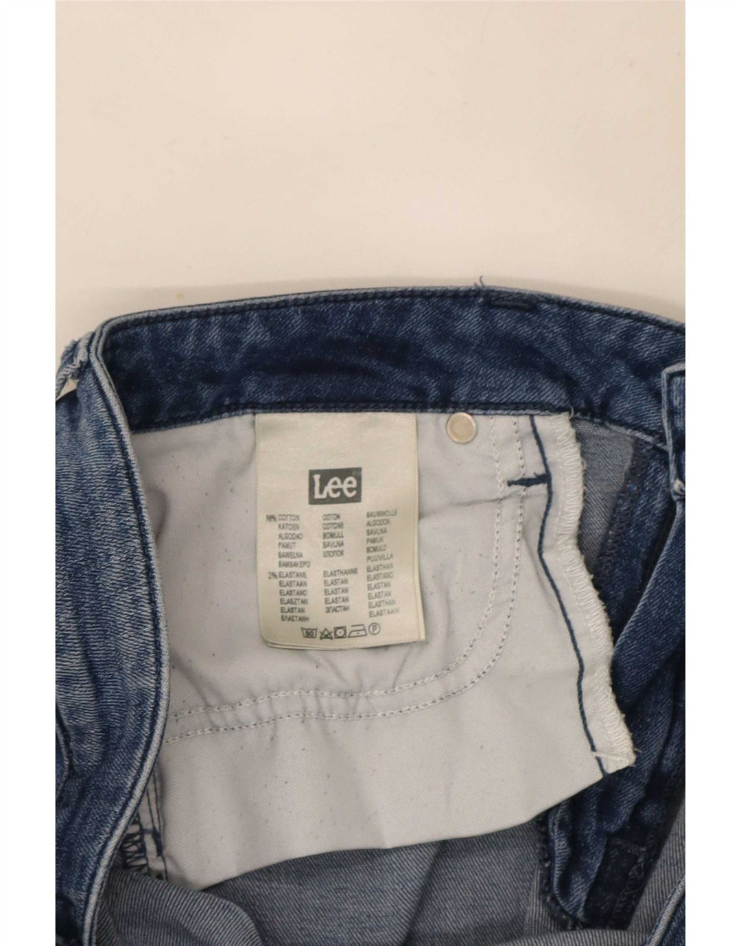 Damskie jeansy Lee Elly Slim W31 L31 Niebieskie bawełniane