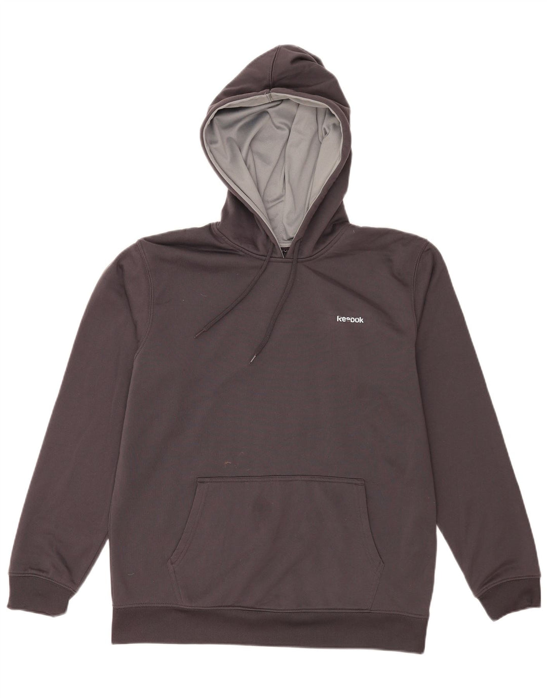 Męski sweter z kapturem Reebok, średnioszary, poliester