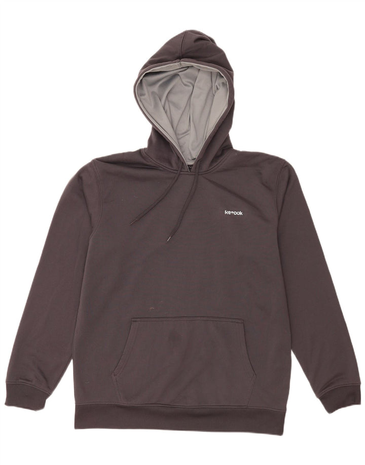 Męski sweter z kapturem Reebok, średnioszary, poliester
