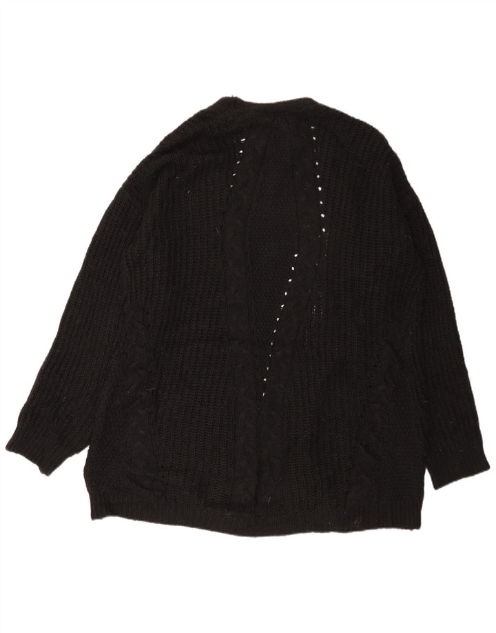 Damski sweter rozpinany Lipsy Longline Open Cardigan UK 12 Medium Black