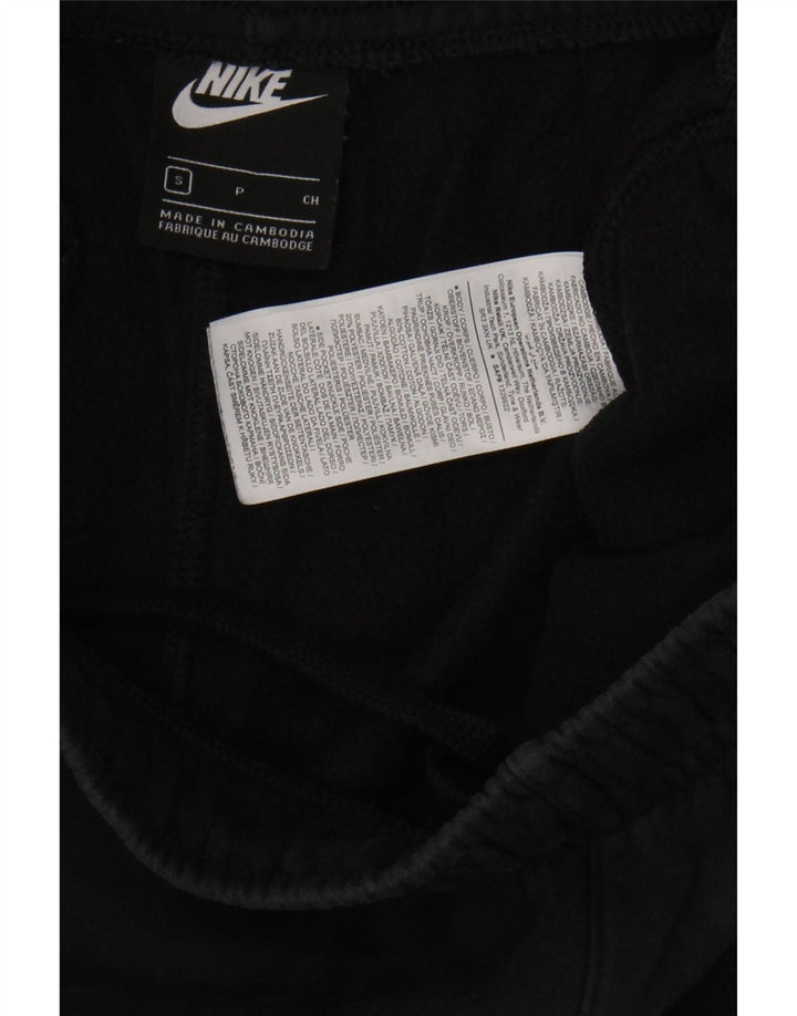 NIKE Mens Tracksuit Trousers Joggers Small  Black Cotton