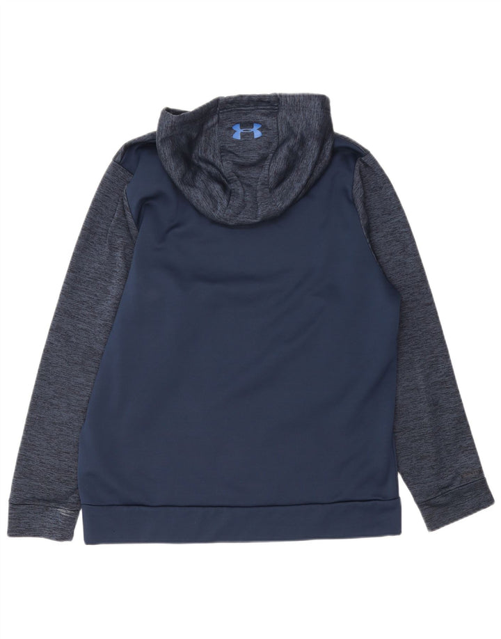 Męska bluza z kapturem Under Armour Cold Gear, średnia, granatowa, nakrapiana