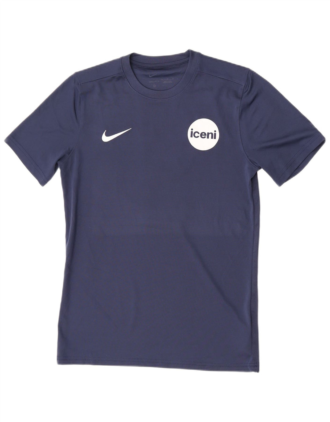 Męska koszulka z grafiką Nike Dri Fit, średni granatowy poliester