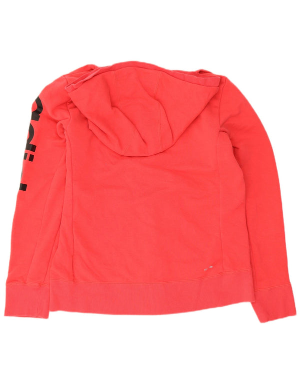 Adidas Damski Climalite Graphic Zip Sweter Z Kapturem UK 16/18 Duży Różowy